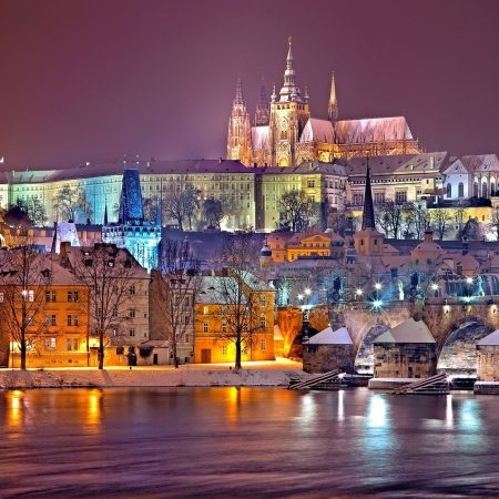 Photo of Prague at night